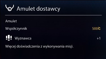 Amulet dostawcy