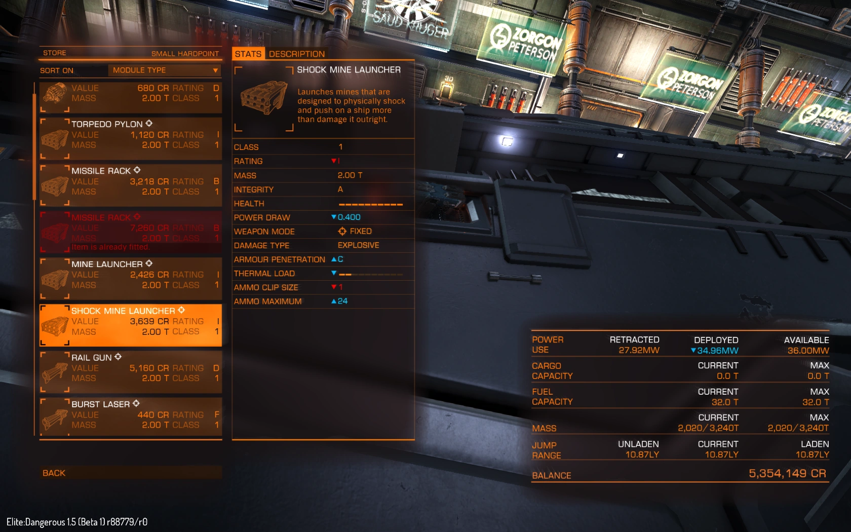 Shock Mine Launcher Elite Dangerous Wiki Fandom