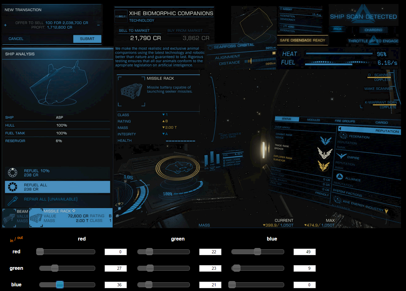 Hud Color Editor Elite Dangerous Wiki Fandom