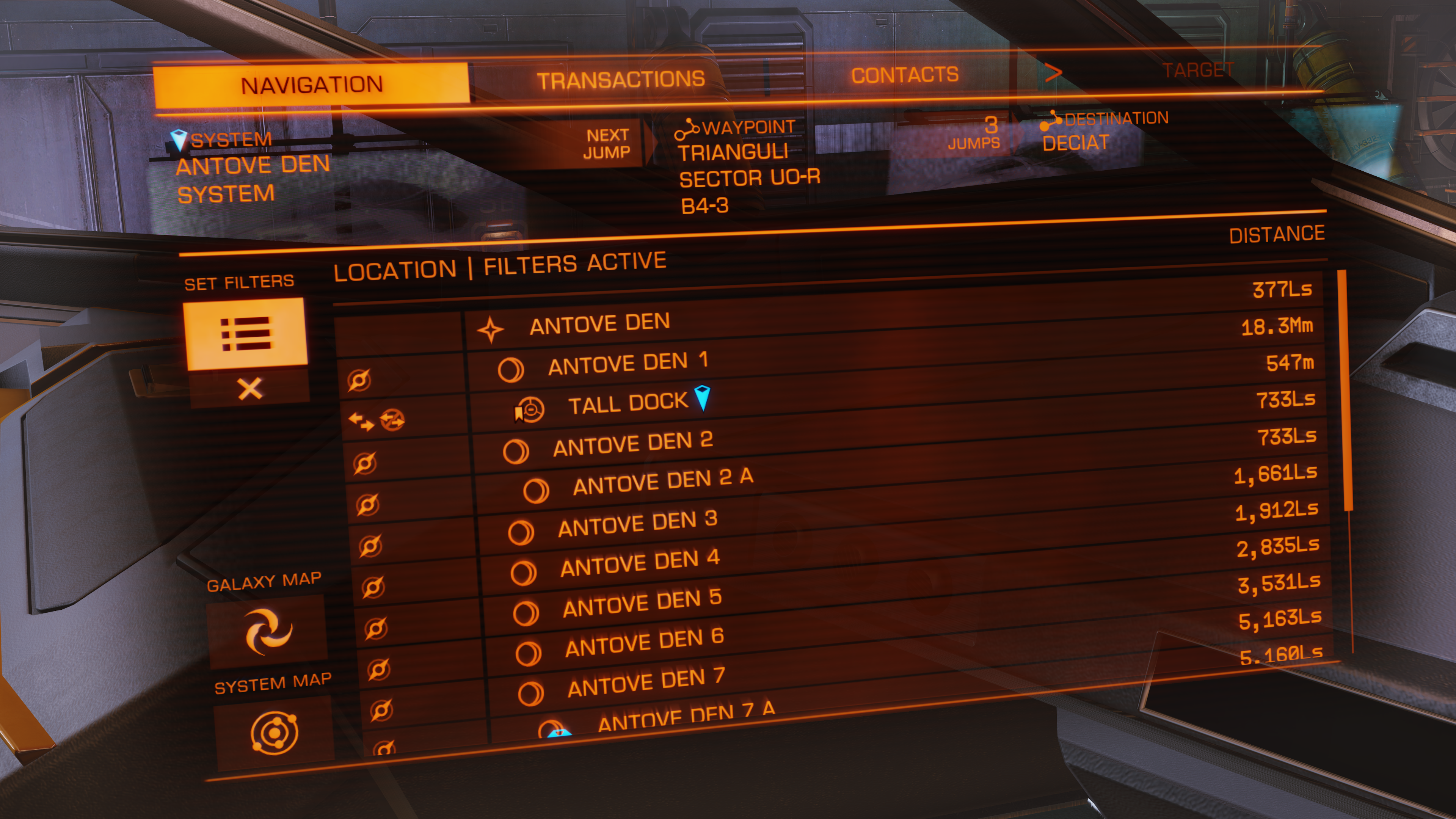 point to point measure elite dangerous