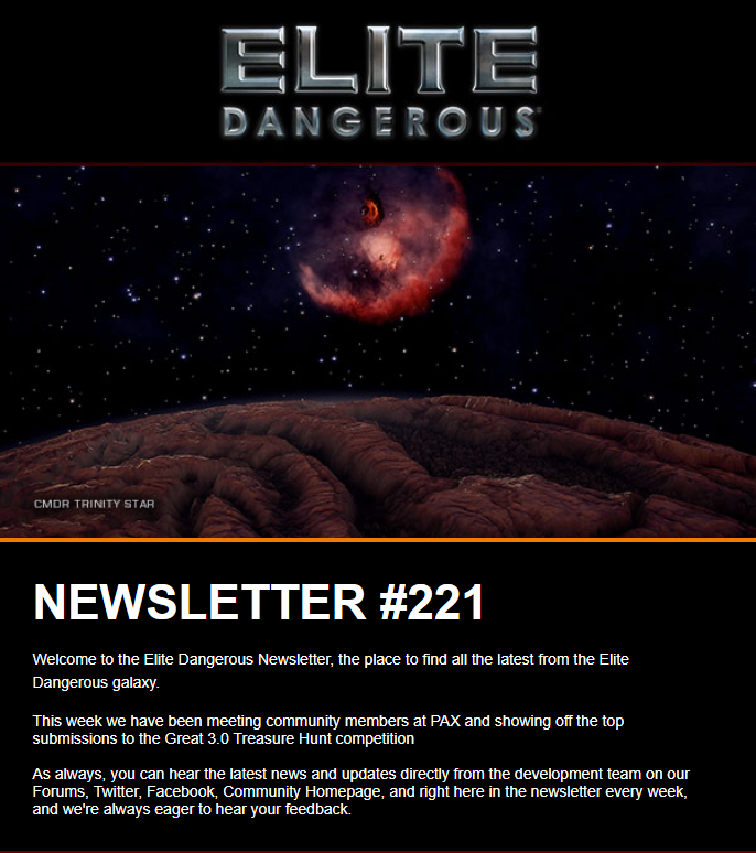 elite dangerous newsletter elite dangerous wiki fandom powered