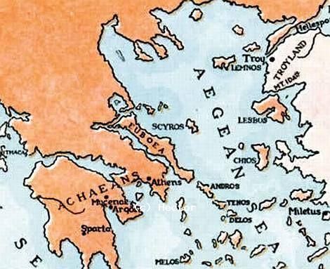 map of the odyssey