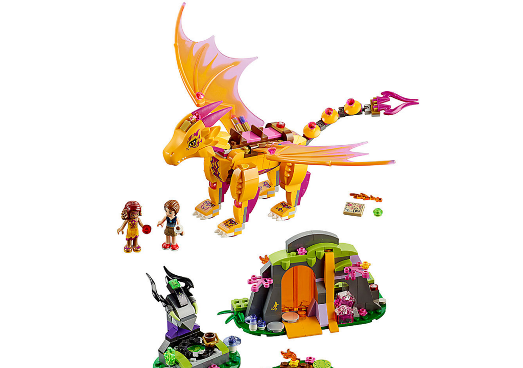 lego elves lava cave