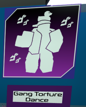 Gang Torture Dance Emote Dances Wiki Fandom - torture dance jojo roblox id