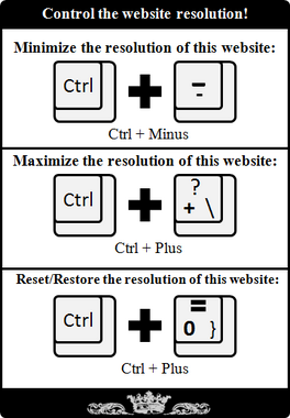Control the website resolution!