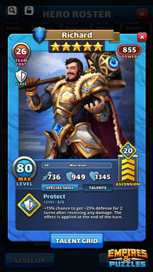 Hero Class Sample Hero Card