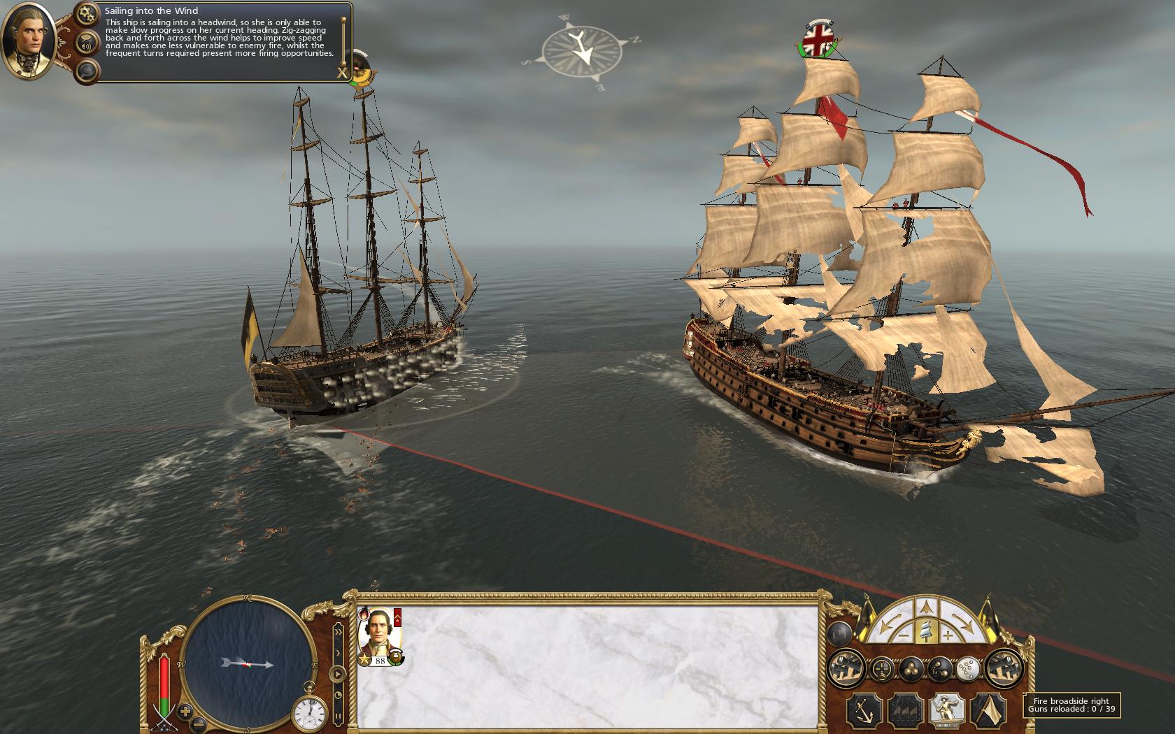Broadside Empire Total War Fandom Ed By Wikia Heavy First Rate Opens Fire With A Broadside