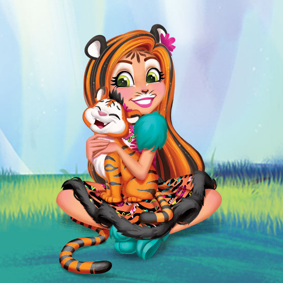 enchantimals tanzie tiger doll