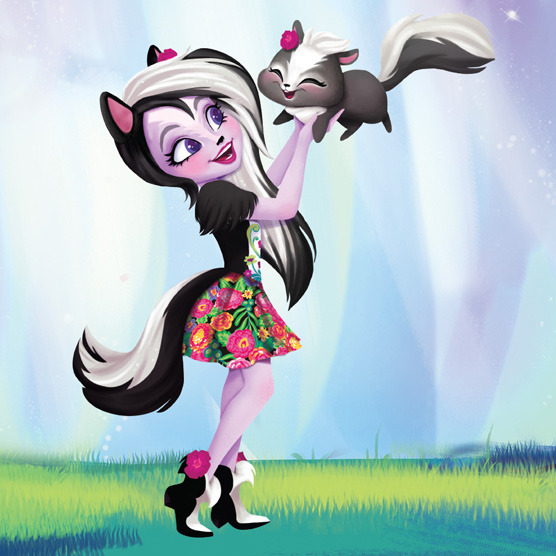 enchantimals skunk doll