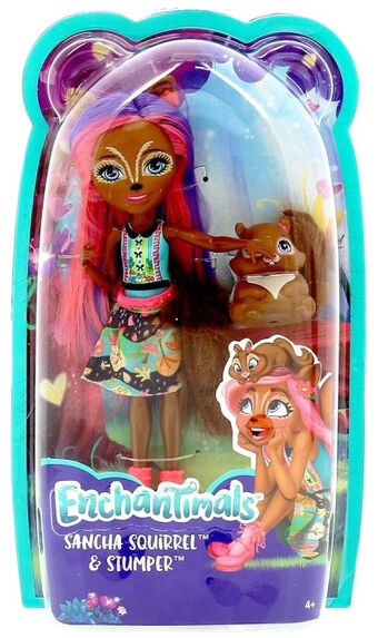 enchantimals sancha squirrel doll & stumper