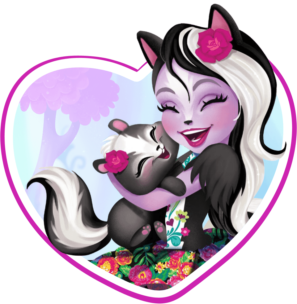 enchantimals sage skunk doll