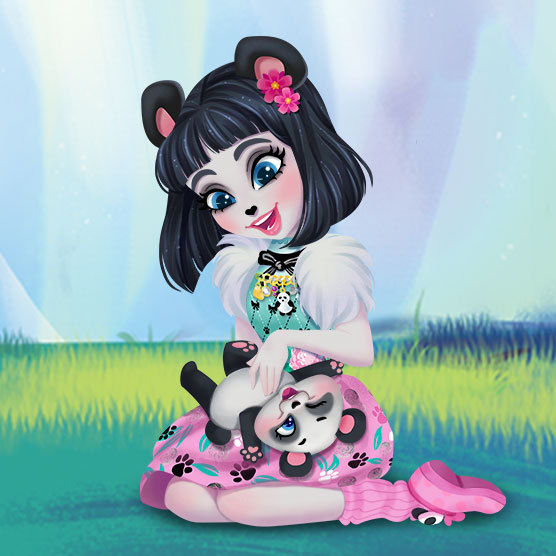 enchantimals panda doll