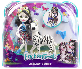 enchantimals zelena zebra