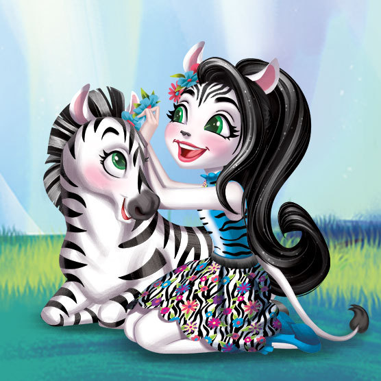 zelena zebra enchantimals