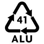 ALU Recycling Code svg