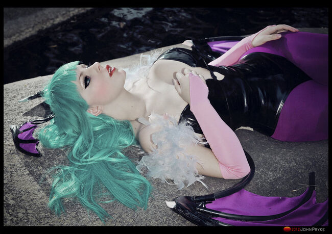 Morrigan aensland fire by moonfoxultima-d550ut0