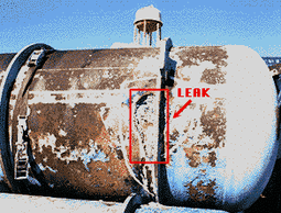 DUF6 cylinder leak