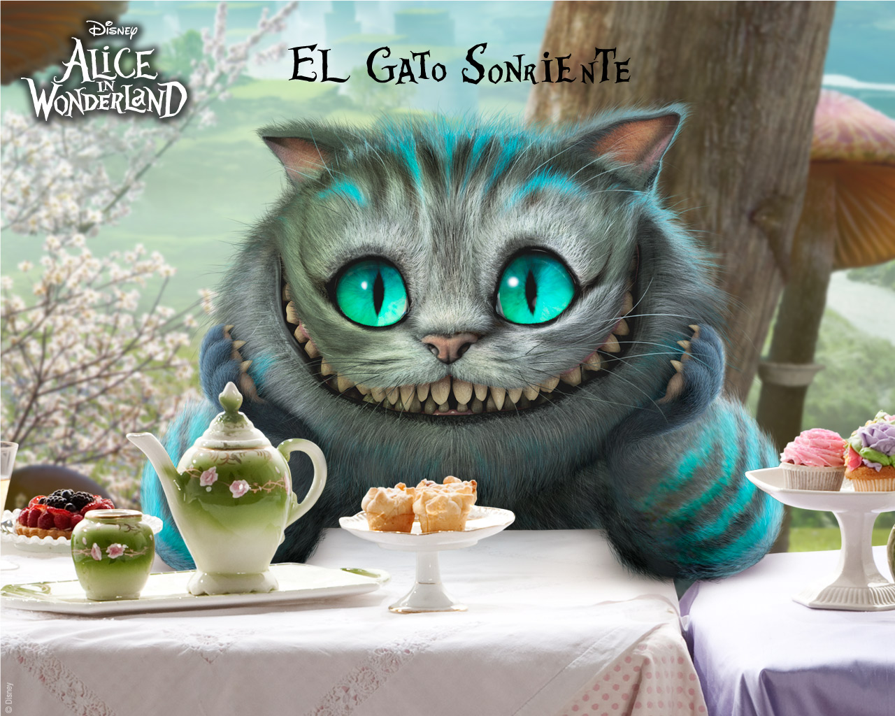 El Gato Sonriente | Alicia en el País de las Maravillas ...