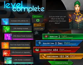 Level End Upgrade Menu