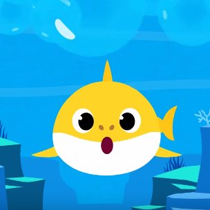 Cartoon Clipart Baby Shark Yellow