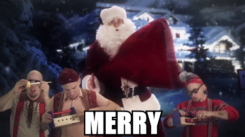 Image - Santa is wishing you a Merry Christmas.gif | Epic Rap Battles