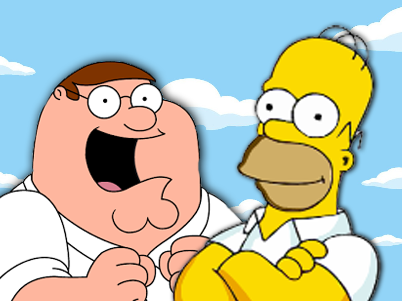 Resultado de imagen para peter griffin y homero simpson