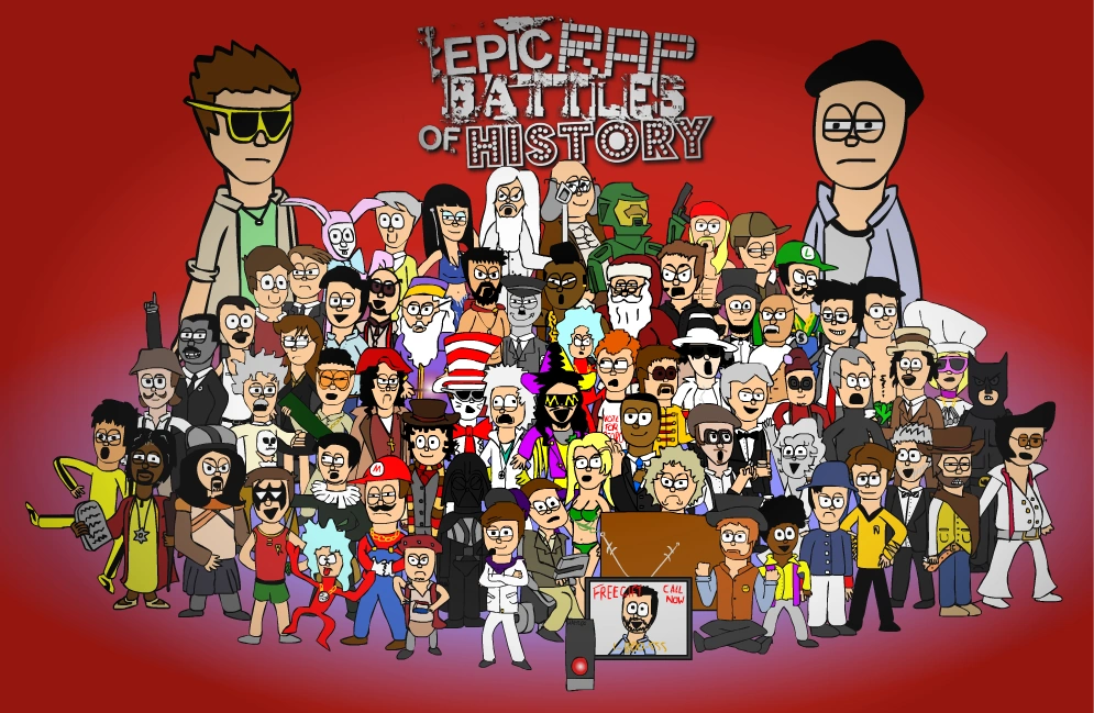 Image ERBOH Fan art poster as of erb29.png Epic Rap Battles of History Wiki FANDOM powered