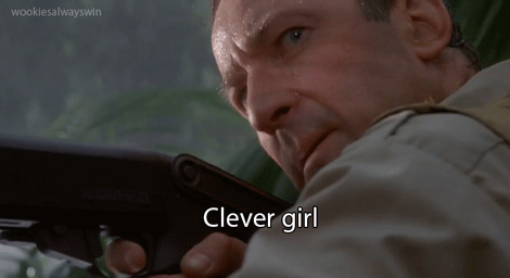 Image - Clever Girl.gif | Epic Rap Battles of History Wiki ... Image - Clever Girl.gif | Epic Rap Battles of History Wiki ...
