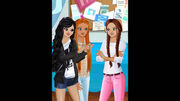 Bella with her friends