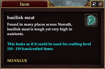Basilisk meat
