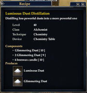 Luminous Dust Distillation