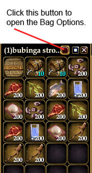 Bag Options Button