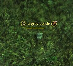 A grey geode