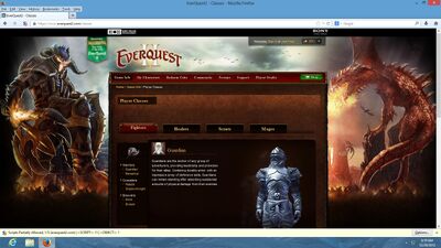 Character Classes SOE Website