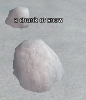 Chunck of snow