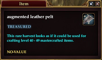 Augmented leather pelt