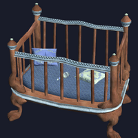 mahogany crib