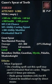 Gazer's Spear of Teeth