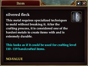 Silvered fleck