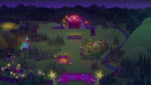 EGS7 Widok nocą na festiwal