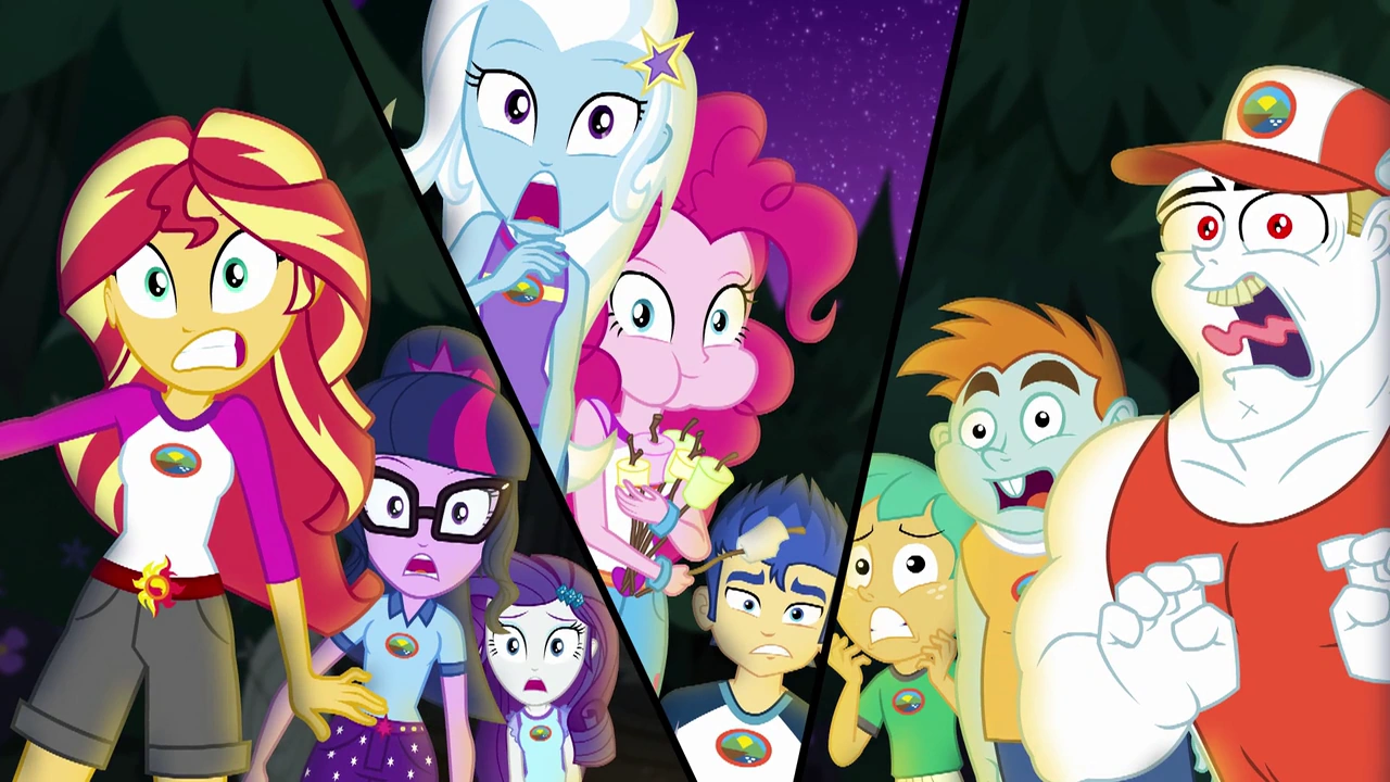 Image CHS campers frightened by shadowy eyes EG4.png My Little Pony