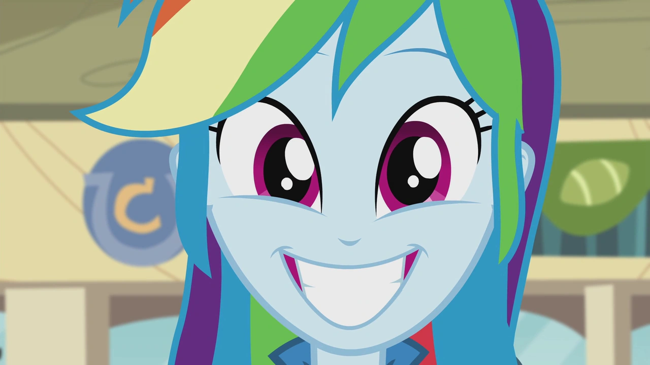 Image - Rainbow Dash grinning widely EG2.png | My Little Pony Equestria