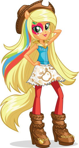 Image Applejack Rainbow Rocks Character Bio Artpng My Little Pony