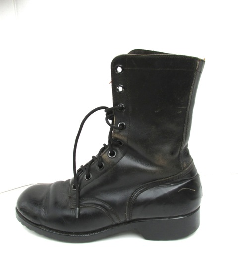 red bottom combat boots