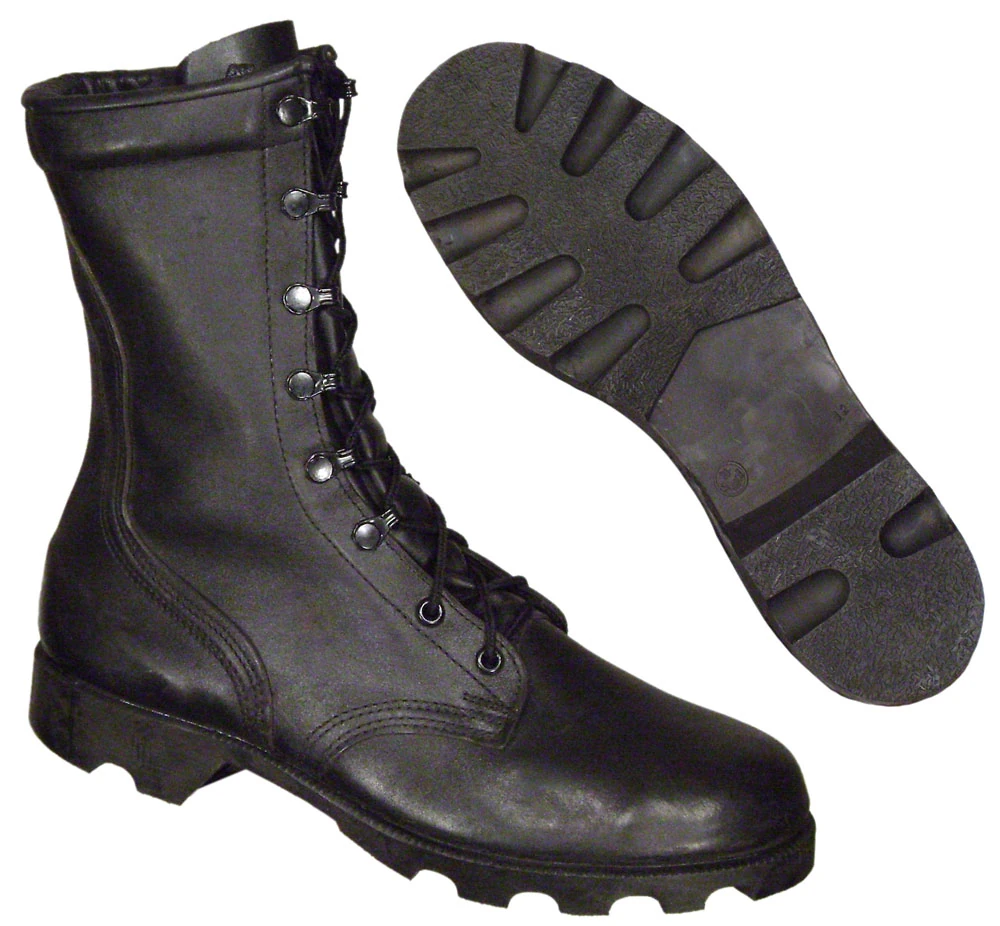 Boots, Combat, Mildew And Water Resistant, Direct Molded Sole