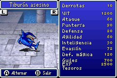 Estadisticas Tiburon Asesino