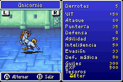 Estadisticas Unicornio