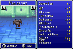 Estadisticas Flan Oscuro
