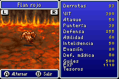 Estadisticas Flan Rojo