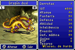 Estadisticas Dragon Dual